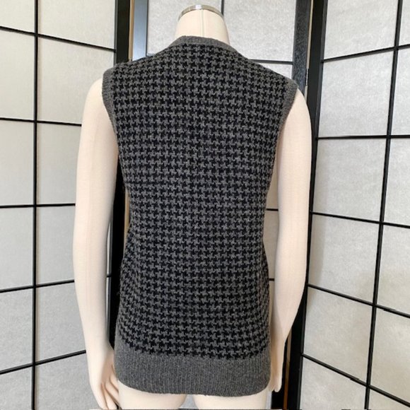 Jones New York Houndstooth Wool Vest - Vintage - Picture 2 of 16